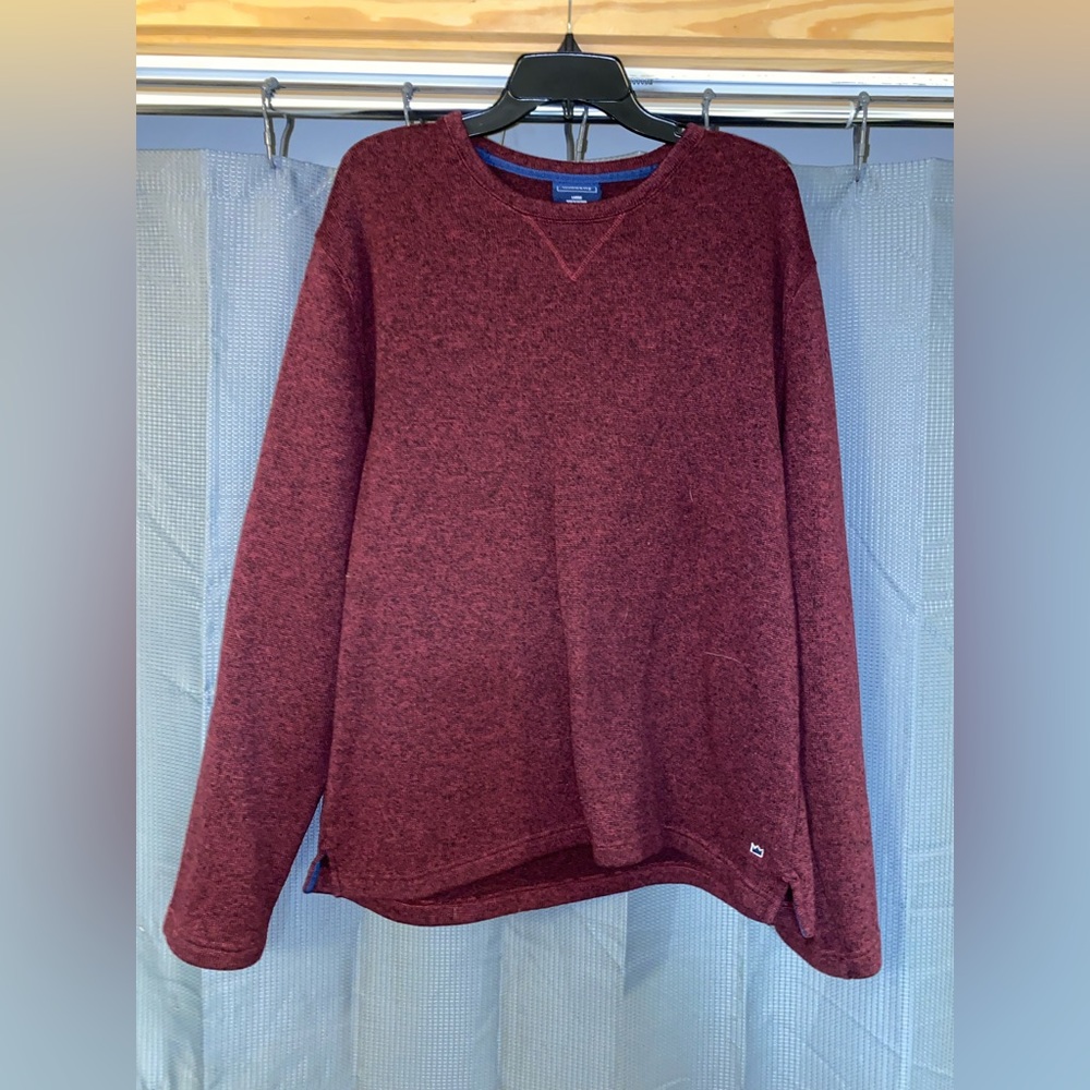 Men’s Burgundy Crown & Ivy Crew Neck Sweatshirt